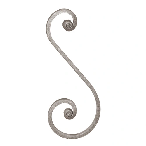 BB Family Steel "S" Scroll with Hand Baroque Scroll Ends